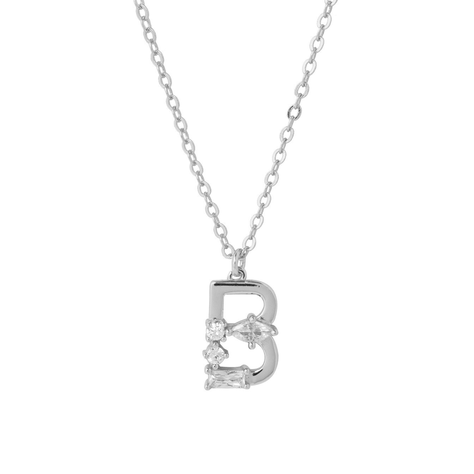 COLLAR INICIAL DINASTY PLATA B-0