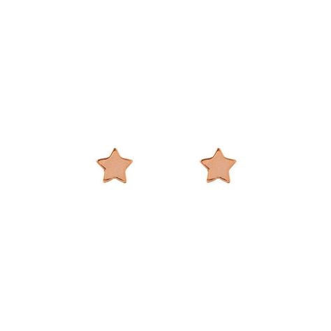 AROS MINI STARS BAÑADOS EN ORO ROSADO-0