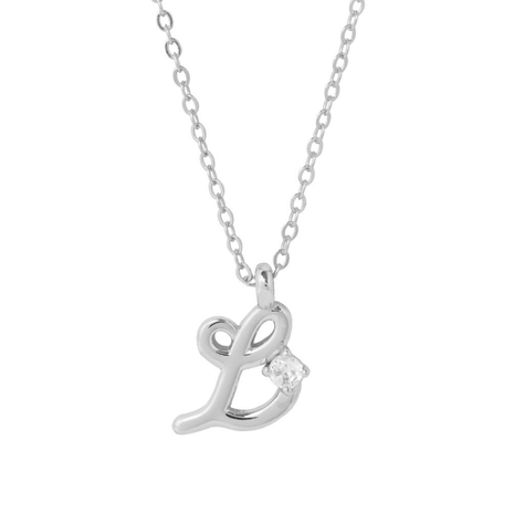 COLLAR INICIAL LUCKY PLATA L-0
