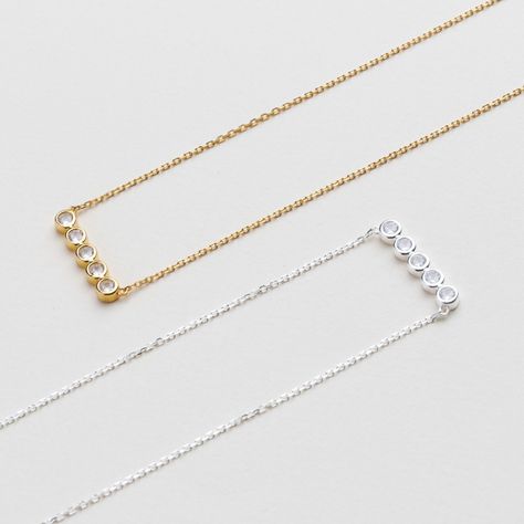 Collar Dots bañado en oro Hadara Joyas-2