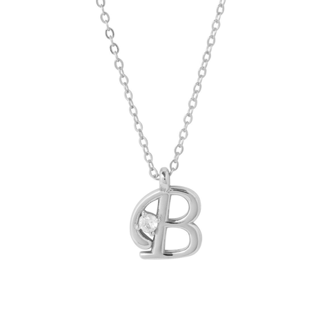 COLLAR INICIAL LUCKY PLATA B-0