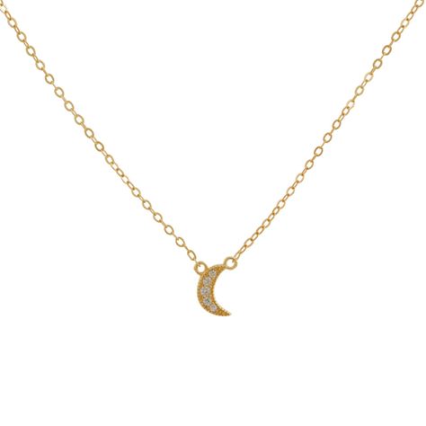 Collar Luna Bañado en Oro Boaz Joyas-0