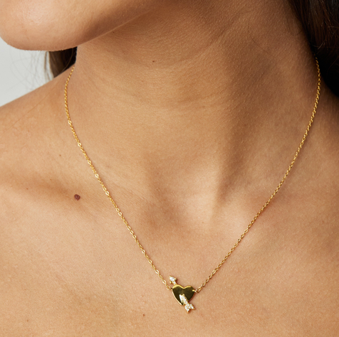 COLLAR CUPIDO BAÑADO EN ORO-1