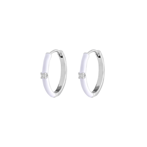 Argollas Luca White bañadas en oro blanco Boaz Joyas-0