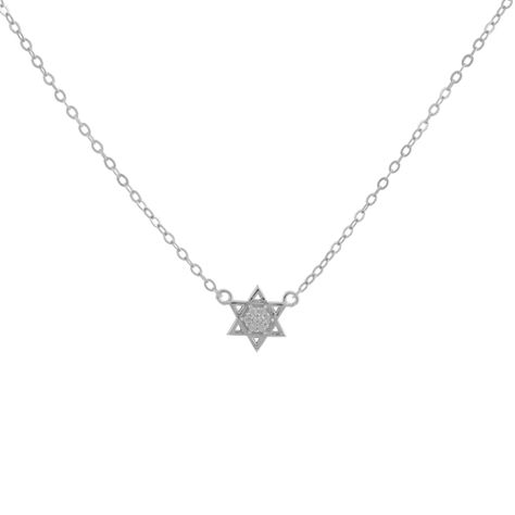 Collar Estrella de David Plata 925 Boaz Joyas-0