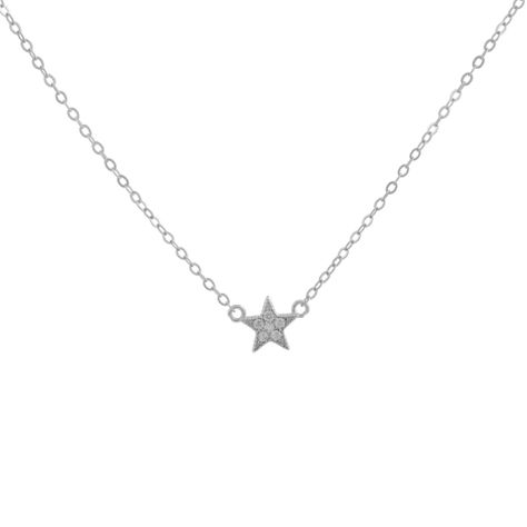 Collar Estrella Plata 925 Boaz Joyas-0