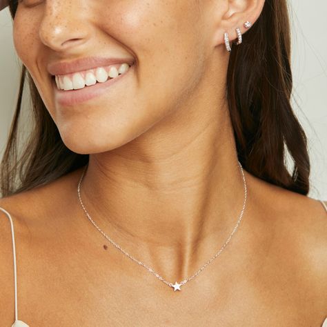 Collar Estrella Plata 925 Boaz Joyas-1