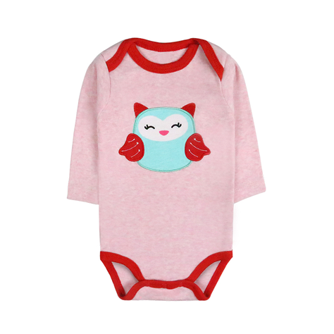 Set Body Manga Larga bebe - 3M Niña-1
