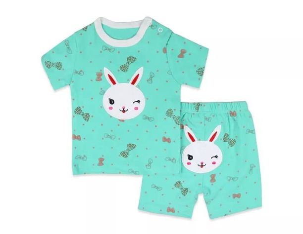 Pijamas Bebe Short + Manga Corta niña-0