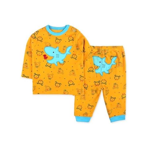 Pijamas Manga Larga Bebe Set 2 Conjuntos niño-1
