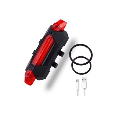 Luz bicicleta led recargable USB-0