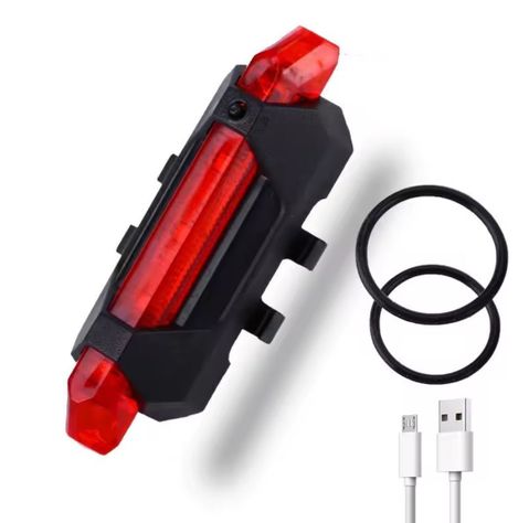Luz bicicleta led recargable USB-1