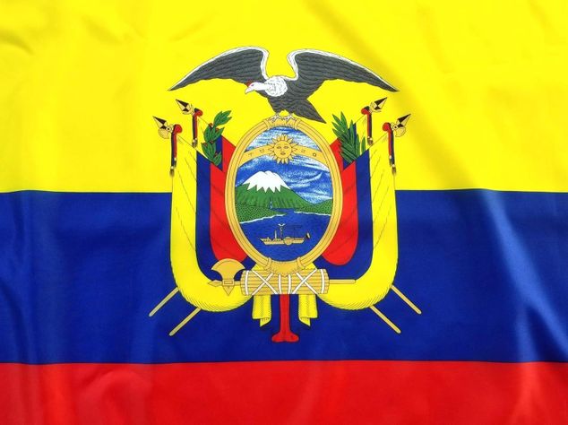 Bandera De Ecuador 60x90 Cm Estampada-1