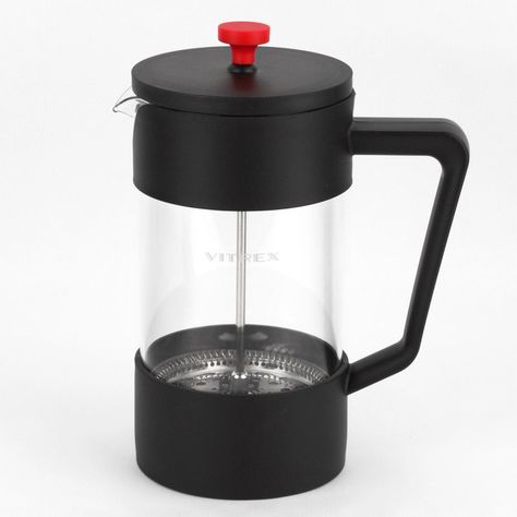 Cafetera prensa francesa de embolo 1L Robusta Vitrex-0
