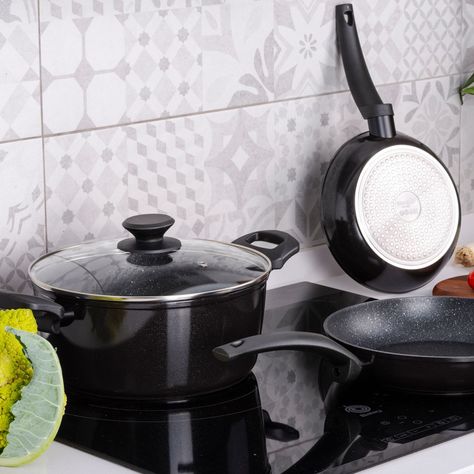 Batería de cocina de aluminio 4 Piezas Vivant-6