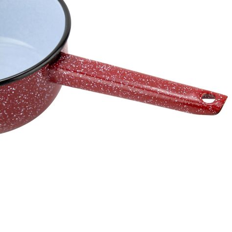 Cazo de 16 cm acero carbónico Fundo Rojo Fantuzzi-4