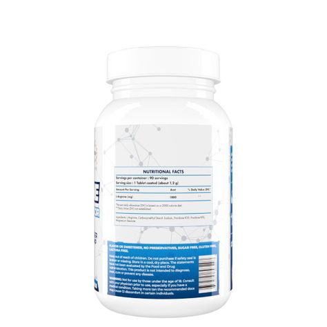 L-arginine Precursor Oxido Nitrico 1000mg 90 Serv-1