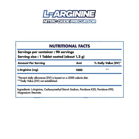 L-arginine Precursor Oxido Nitrico 1000mg 90 Serv-3