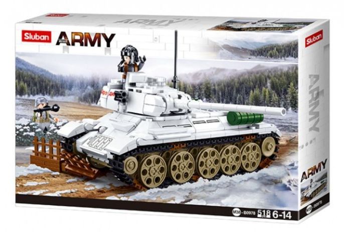 Tanque 2da Guerra Mundial T-34 Blanco RUSO-1