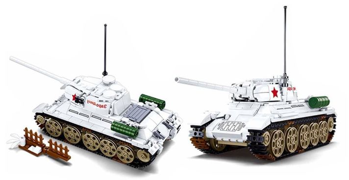 Tanque 2da Guerra Mundial T-34 Blanco RUSO-6