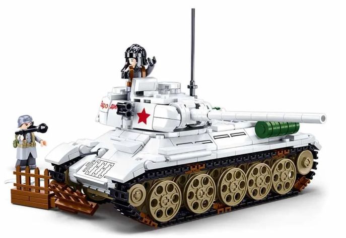 Tanque 2da Guerra Mundial T-34 Blanco RUSO-0