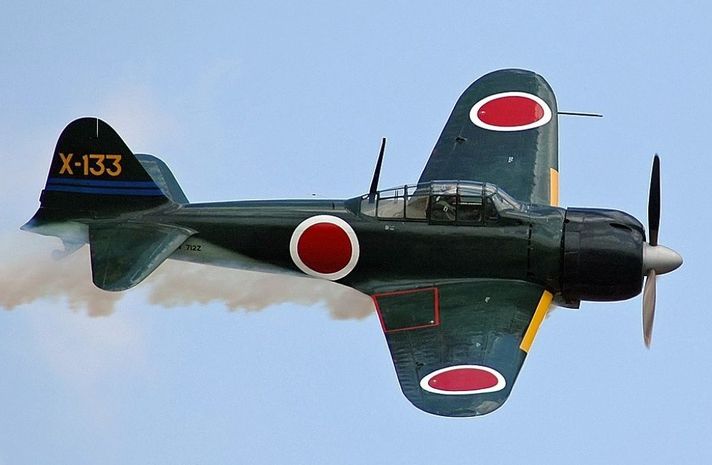 Avion Segunda Guerra Mundial A6M Zero Japones-5