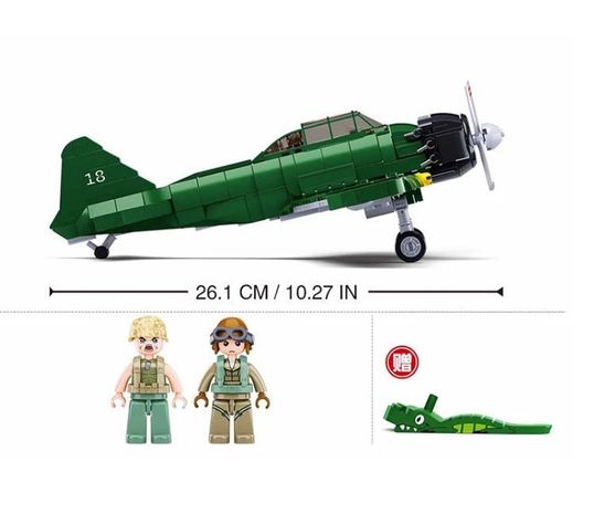 Avion Segunda Guerra Mundial A6M Zero Japones-2