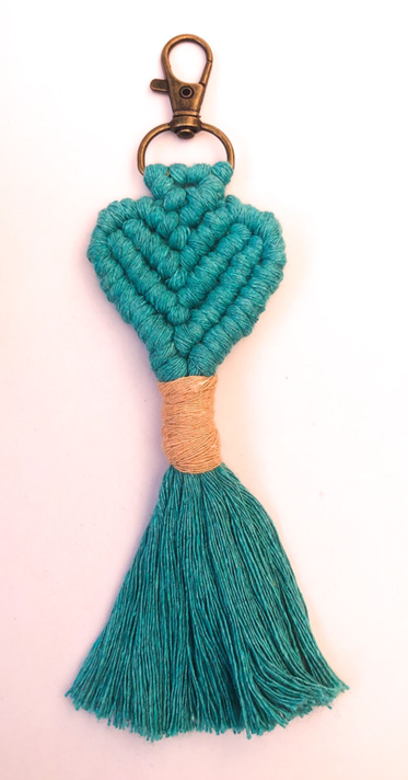 Llavero Boho de macramé-1