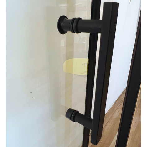 Mampara Negra Ajustable 140-155 x185cm-2