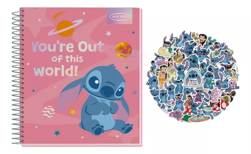 Pack Cuaderno Stich Artel 120 Hojas + 8 Stickers-0