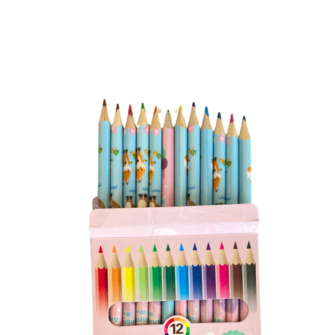 Lapices Set 12 Colores Diseño Infantil Escolar-3
