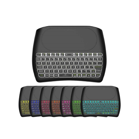 Mini Teclado Inalámbrico Touchpad D8 RGB-3