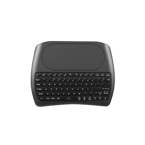Mini Teclado Inalámbrico Touchpad D8 RGB-0