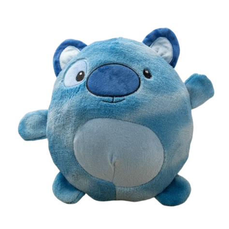 Peluche Polerón Con Capucha Azul Infantil-1