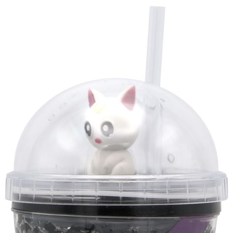 Vaso Diseño Sailoor Mon Luna Blanca Con Glitter y Luz Led Kawaii-2