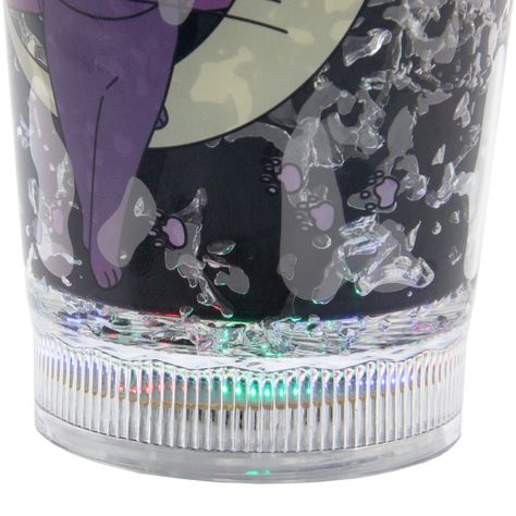 Vaso Diseño Sailoor Mon Luna Blanca Con Glitter y Luz Led Kawaii-3