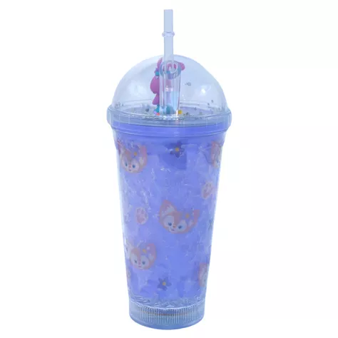 Vaso Morado Conejo Morado Pastel Con Glitter y Luces Led Kawaii-1