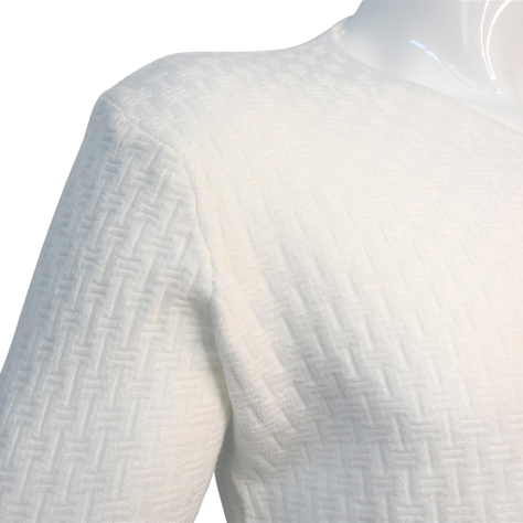 Sweater De Hombre Cuello V Blanco-2