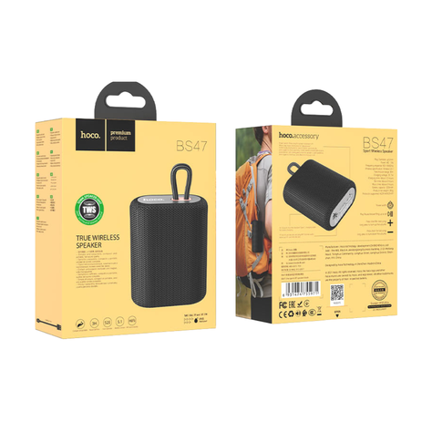Parlante Negro Sport BS47 Uno Portátil Ligero Y Compacto-2