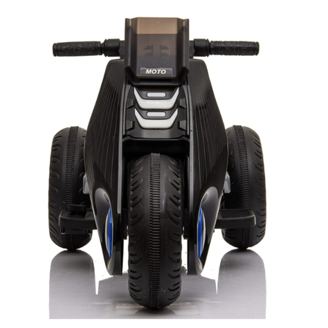 Motocicleta Negra Eléctrica de 3 Ruedas Doble Driv-0