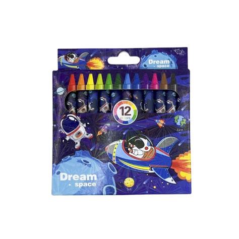 Crayolas Set 12 Piezas Para Dibujar Niños Escolares-0