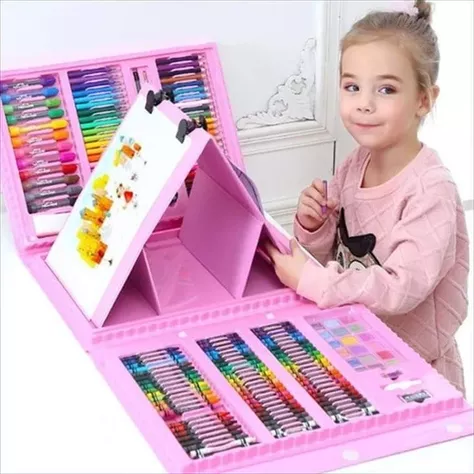 set de lapices de colores de 208 piezas-0