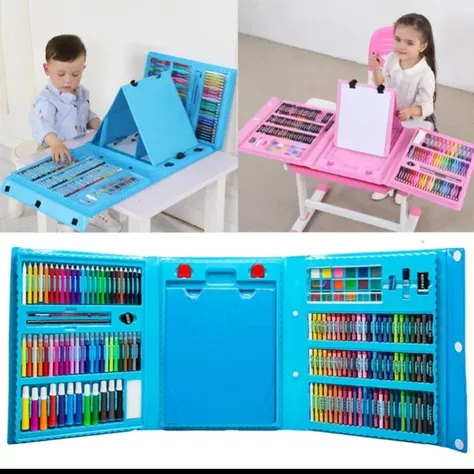 set de lapices de colores de 208 piezas-1
