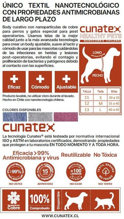 Body de cobre azul para perros talla 11, 12 y 13-2