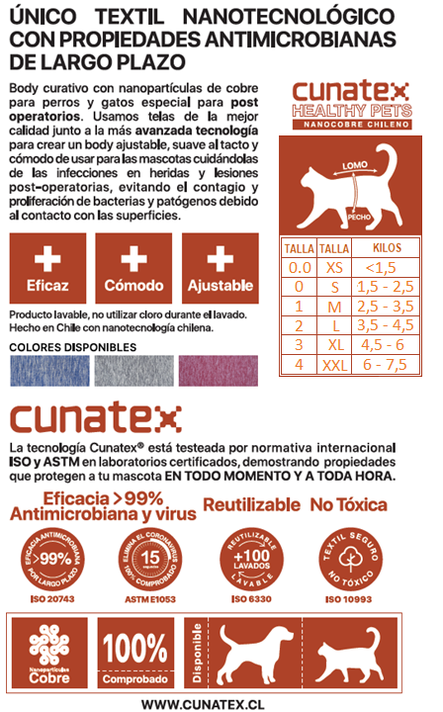 Body de cobre gris para gatos talla 2, 3 y 4-2