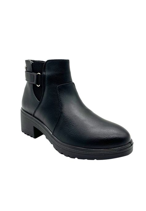 Botin Mujer Casanova Negro Via Rosmini-1