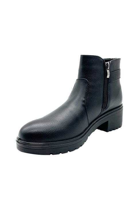 Botin Mujer Casanova Negro Via Rosmini-3