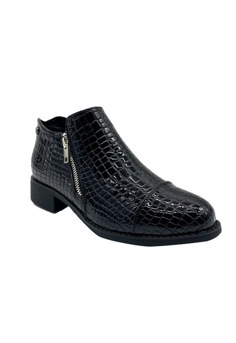 Botin Mujer Oliveta Negro Via Rosmini-1