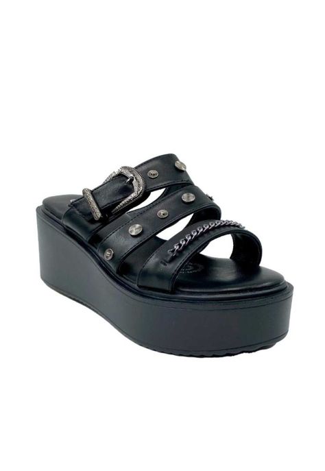 Sandalia Negro Sheryl Mujer Maria Pia-1