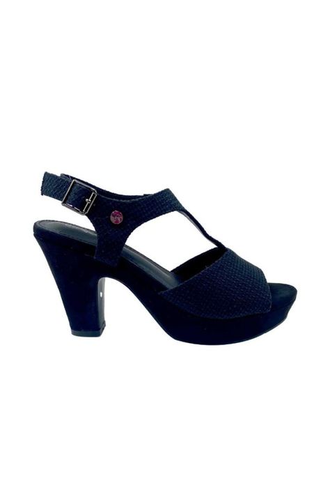 Sandalia Mujer Negro Nole Via Rosmini-0